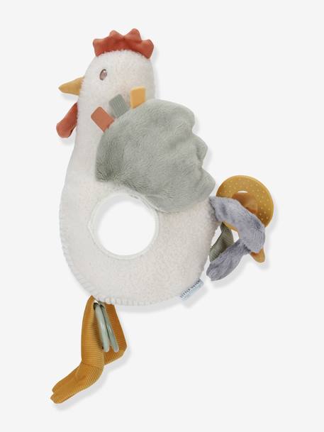 Baby Activity-Stofftier Huhn Little Farm LITTLE DUTCH weiß 4