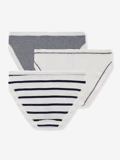 3er-Pack Mädchen Slips PETIT BATEAU Oeko-Tex weiß 2