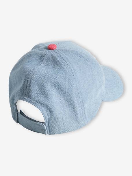 Mädchen Jeans-Cap mit Schriftzug - jeansblau - 2