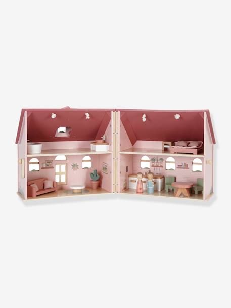 Kleines Kinder Puppenhaus aus Holz LITTLE DUTCH rosa 1