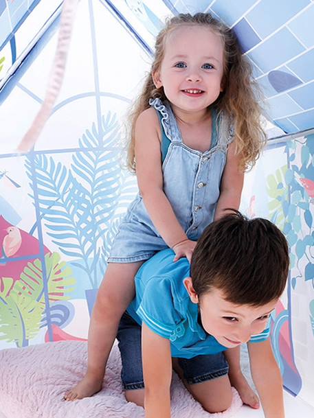 Kinder Spielzelt, Spielhaus MEIN ERSTES HAUS LUDI weiß/mehrfarbig bedruckt 6