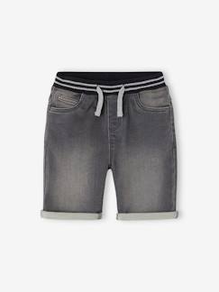 Jungen Shorts mit Dehnbund, Denim-Look  [numero-image]