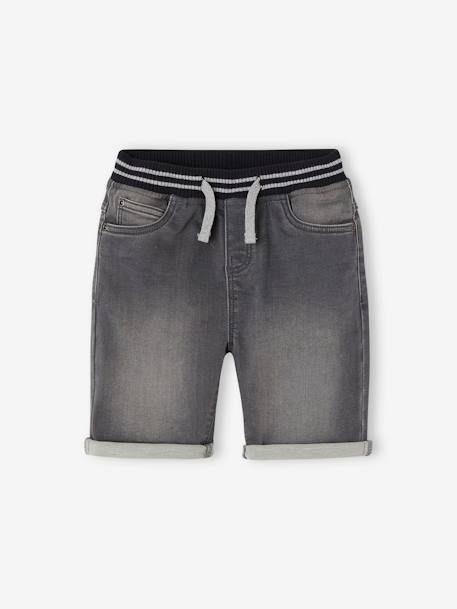 Jungen Shorts mit Schlupfbund, Denim-Look - blue stone+double stone+grauer denim - 13