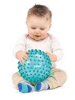 Spielzeug-Baby-Tasten & Greifen-Baby Sensorikball LUDI