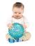 Baby Sensorikball LUDI blau+rosa 1