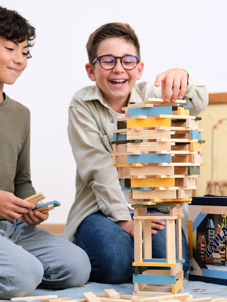 Kinder Konstruktions-Box KAPLA mit 120 Teilen blau 1