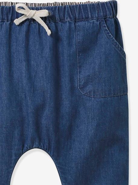 Leichte Baby Jeans mit tiefem Schritt CYRILLUS jeansblau 3