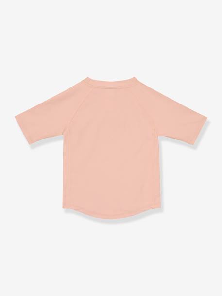 Baby UV-Badeshirt LÄSSIG mit kurzen Ärmeln grün+pudrig rosa+weiß+wollweiß 6