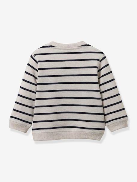 Baby Sweatshirt CYRILLUS, Bio-Baumwolle marine gestreift 2