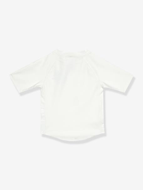 Baby UV-Badeshirt LÄSSIG mit kurzen Ärmeln grün+pudrig rosa+weiß+wollweiß 12