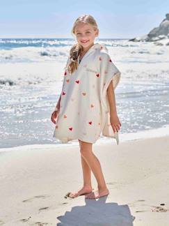 -Kinder Badeponcho HERZEN mit Recycling-Baumwolle, personalisierbar