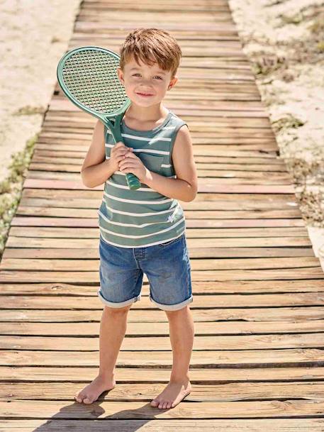 Jungen Shorts mit Dehnbund, Denim-Look blue stone+double stone+grauer denim 7