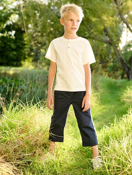 Jungen 3/4-Shorts mit verstellbarer Länge beige+nachtblau+olivgrün 9