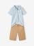 Jungen-Set: Poloshirt & Shorts himmelblau 1