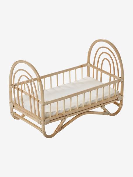 Puppenbett aus Rattan MINI BOHO beige 4