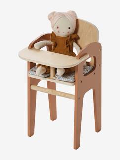 Spielzeug-Puppen-Babypuppen & Zubehör-Puppen-Hochstuhl aus Holz FSC®