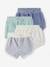 4er-Pack Baby Shorts aus Frottee Oeko-Tex blau chambray 1