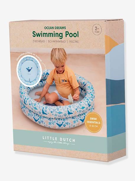 Kinder Planschbecken 80 cm Ocean Dreams LITTLE DUTCH aqua+blau+rosa 4