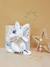 Hasen-Schmusetuch Happy 25 cm DOUDOU ET COMPAGNIE beige+blau+rosenholz 1