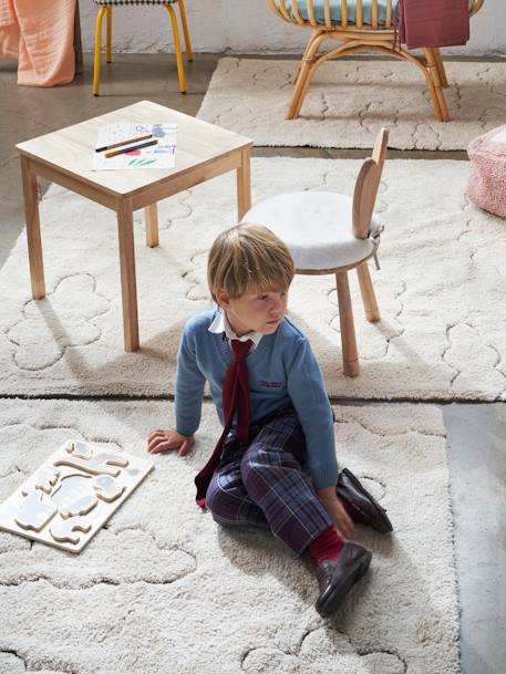 Kinderzimmer Teppich CLOUDS LORENA CANALS mit Recycling-Baumwolle wollweiß 1