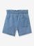 Mädchen Jeansshorts mit Bindegürtel CYRILLUS - blue stone - 2