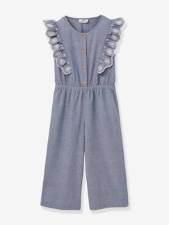 Maedchenkleidung-Jumpsuits & Latzhosen-Mädchen Jumpsuit mit Volants CYRILLUS