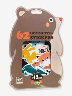 Spielzeug-Kreativität-62 Kinder Tiersticker aus Gummi DJECO