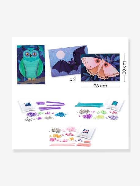 Kinder Bastel-Set mit Perlenbildern DJECO violett 2