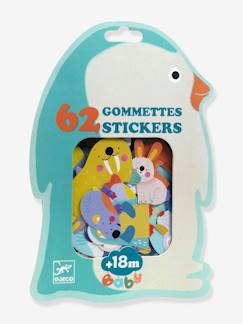 Spielzeug-62 Kinder Tiersticker aus Gummi DJECO