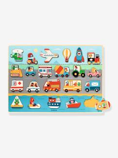 -Kinder Holzpuzzle Vroom DJECO