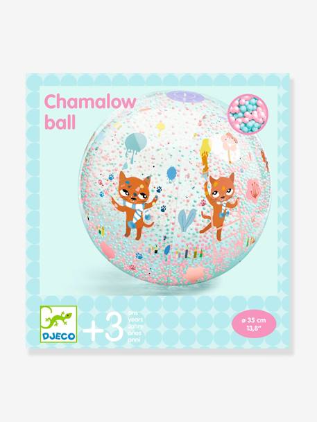 Kinder Ball mit bunten Kugeln DJECO gelb+rosa 8