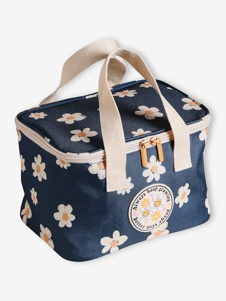 Mädchen Lunchbox-Tasche mit Margeriten - marine - 1