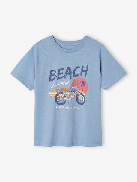 Jungen T-Shirt mit Surferprint himmelblau 1