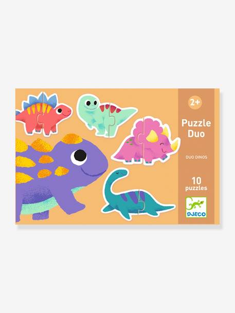 Kinder Duo-Puzzles Dinos DJECO mehrfarbig 4