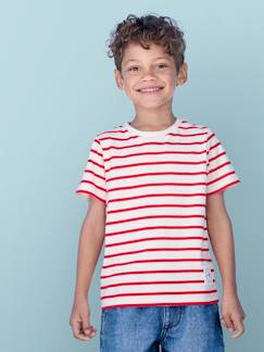 Jungenkleidung-Jungen T-Shirt mit Streifen Oeko-Tex