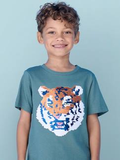 -Jungen T-Shirt mit Wende-Pailletten Oeko-Tex