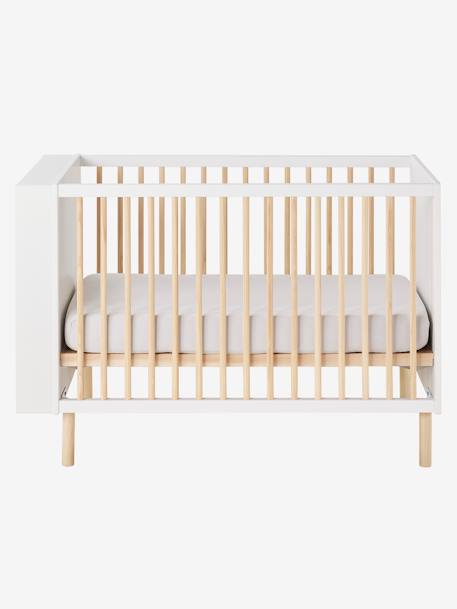 Babybett mit Regal und Deko-Holzperlen - weiß - 4