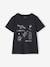 Jungen T-Shirt Basic mit Print vorn - anthrazit+aqua - 1