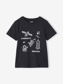 Jungenkleidung-Shirts, Poloshirts & Rollkragenpullover-Shirts-Jungen T-Shirt Basic mit Print vorn