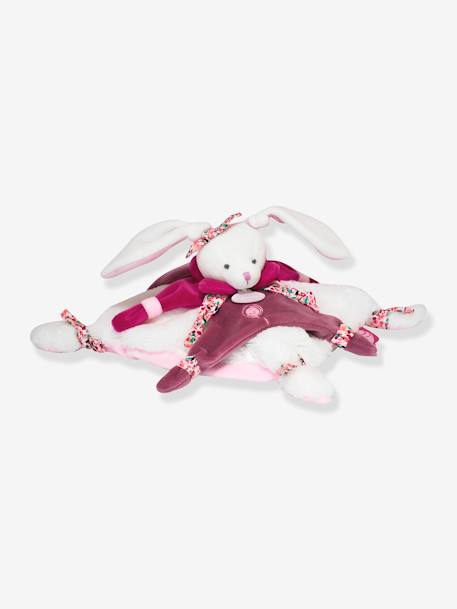 Schmusetuch mit Hasenkopf 27 cm DOUDOU ET COMPAGNIE rosa 2