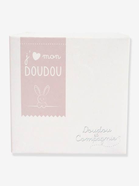 Schmusetuch 10 cm DOUDOU ET COMPAGNIE beige+weiß 3