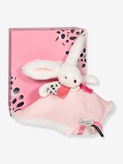 -Hasen-Schmusetuch mit Musselin Happy 25 cm DOUDOU ET COMPAGNIE