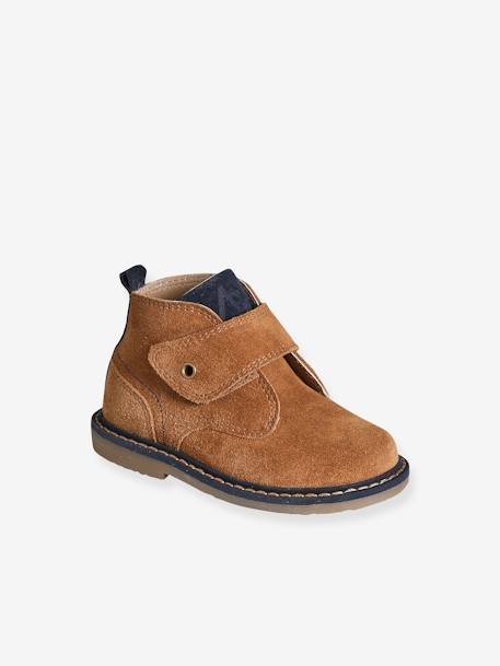 Baby Leder-Boots mit Klett camel 2