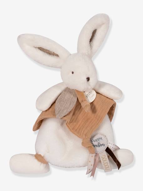 Hasen-Schmusetuch Happy 25 cm DOUDOU ET COMPAGNIE beige+blau+rosenholz 5