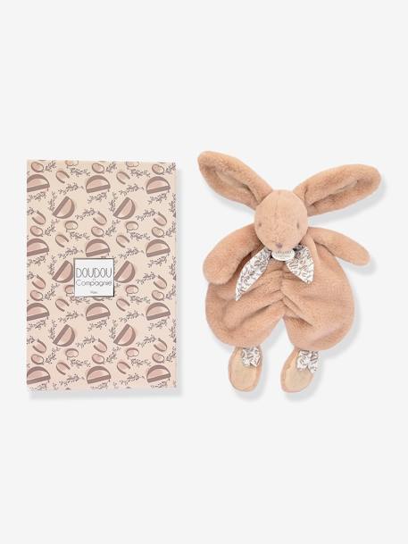 Baby Plüsch-Hase mit Halstuch DOUDOU ET COMPAGNIE rosa+sandfarben 4