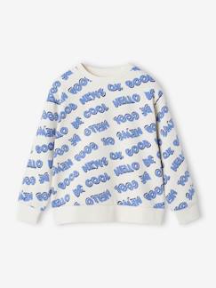 Jungen Sweatshirt mit XXL-Schriftzug, Recycling-Polyester  [numero-image]