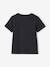 Jungen T-Shirt Basic mit Print vorn - anthrazit+aqua - 2