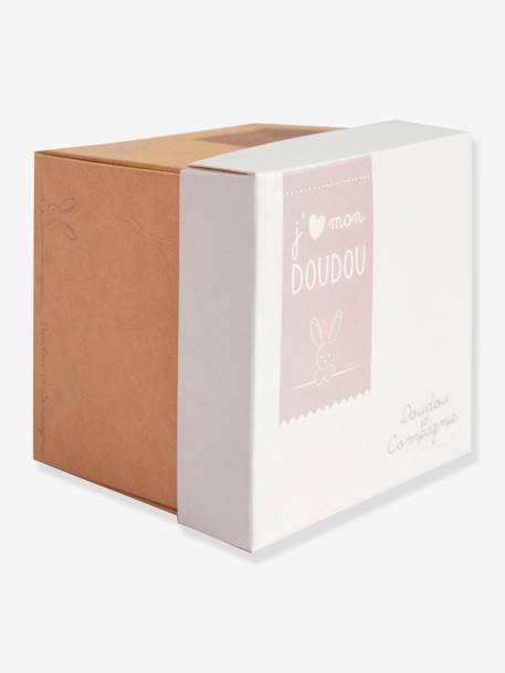 Schmusetuch 10 cm DOUDOU ET COMPAGNIE beige+weiß 4