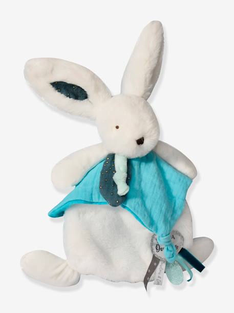 Hasen-Schmusetuch Happy 25 cm DOUDOU ET COMPAGNIE - blau+rosenholz - 4