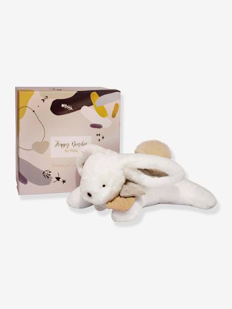 Plüschhase Happy 25 cm DOUDOU ET COMPAGNIE - beige+rosenholz - 1